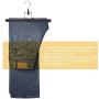 JS HANGER Metal Slack Hanger 12.6" clamp with Anti-Slip Coating for Pants and Skirts, 12-Pack