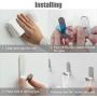 Adhesive Hooks, 20 Pack Wall Hooks for Hanging Ultra-Suction Power Stainless Steel Easy to Install Wall Hooks Adhesive for Hanging Coat, Bath Towels, Jackets, Kitchenware, Light Strip Adhesive Hooks, 20 Pack Wall Hooks for Hanging Ultra-Suction Power Stainless Steel Easy to Install Wall Hooks Adhesive for Hanging Coat, Bath Towels, Jackets, Kitchenware, Light Strip