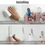 Adhesive Hooks, 20 Pack Wall Hooks for Hanging Ultra-Suction Power Stainless Steel Easy to Install Wall Hooks Adhesive for Hanging Coat, Bath Towels, Jackets, Kitchenware, Light Strip Adhesive Hooks, 20 Pack Wall Hooks for Hanging Ultra-Suction Power Stainless Steel Easy to Install Wall Hooks Adhesive for Hanging Coat, Bath Towels, Jackets, Kitchenware, Light Strip