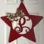Monogram Star Door Hanger - 4th of July Wreath - 4th of July Door Hanger - American Door Hanger - United States - Patriotic Door Hanger