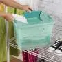 Sterilite 15057Y06 25 Qt, 24L Fresh Scent Box, Aqua Tent base with Aqua Chrome Lid & Teal Splash Latches, 6-Pack Sterilite 15057Y06 25 Qt, 24L Fresh Scent Box, Aqua Tent base with Aqua Chrome Lid & Teal Splash Latches, 6-Pack