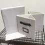 Store N Save Large Foldable Home Storage Boxes Organizer with Lid and Handles ? Decorative Grey/Gray Collapsible Bin Store N Save Large Foldable Home Storage Boxes Organizer with Lid and Handles ? Decorative Grey/Gray Collapsible Bin