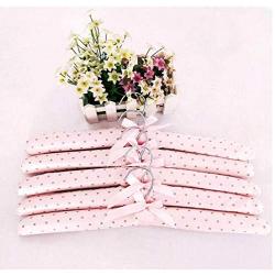 5pcs Random Color Blossom Sponge Padded Clothes Hanger,Clothes Suit Dress Hangers Rack Skid Resistance Cotton Satin Coat Hangers