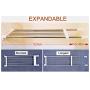 BAOYOUNI Tension Rod Shelf Expandable Closet Organizer Heavy Duty Adjustable Clothes Hanger Rack DIY Space Saver Layered Separator Divider 27.17-36.02, Ivory BAOYOUNI Tension Rod Shelf Expandable Closet Organizer Heavy Duty Adjustable Clothes Hanger Rack DIY Space Saver Layered Separator Divider 27.17-36.02, Ivory