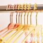 Pretty-GENTLE 20 Pcs/Lot Exquisite Metal Bold Non Slip Underwear Alloy Hanger Underwear Clothes Rack,Rose Gold 20Pcs