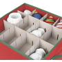 Christmas Ornament Storage Boxes with Lid - Store up to 64 Christmas Ornaments and Holiday Decor, a Storage Cube and Christmas Boxes Container to Preserve Holiday Decorations ? Durable 600D Material