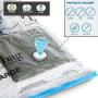 Smart Design MagicBag Instant Space Saver Storage - Airtight Double Zipper - for Clothing, Pillows, More - Home Organization - Hanging Extra Large Dress - (2 Bags)