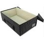 HANGERWORLD Medium Black Polka Dot Wedding Dress Bridal Gown Garment Storage Boxes and Travel Carry Case