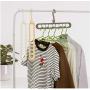 Multi-Function 360 Rotating Magic Hanger Nine-Hole Rotating Baby Clothes Hanger Wardrobe Drying Racks Home Storage Hangers 10pcs Random Color
