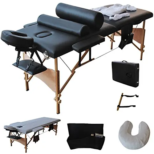 84"L Massage Table Portable Facial SPA Bed W/Sheet+Cradle Cover+2 Pillows+Hanger 84"L Massage Table Portable Facial SPA Bed W/Sheet+Cradle Cover+2 Pillows+Hanger