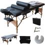 84&quotL Massage Table Portable Facial SPA Bed W/Sheet+Cradle Cover+2 Pillows+Hanger