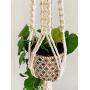 Macrame Plant Hanger / Hanging Plant Holder / Double Twist / Plant Lover Gift / Housewarming Gift / Natural White / Dorm Decor