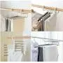 5pcs Random Color Multi-Function Stainless Steel 5 Tier Portable Clothes Hanger Pants Racks Trousers Hanger Clothes Storage Drying Hanger 5pcs Random Color Multi-Function Stainless Steel 5 Tier Portable Clothes Hanger Pants Racks Trousers Hanger Clothes Storage Drying Hanger