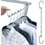5pcs Metal Multifunctional Hangers Clothes Hanger with Hook Metal Iron Hanger Useful Home Supplies 5pcs Metal Multifunctional Hangers Clothes Hanger with Hook Metal Iron Hanger Useful Home Supplies