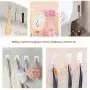 Adhesive Hooks Kitchen Wall Hooks- 24 Packs Heavy Duty 13.2lb(Max) Nail Free Sticky Hangers with Stainless Hooks Reusable Utility Towel Bath Ceiling Hooks (Adhesive Hooks) Adhesive Hooks Kitchen Wall Hooks- 24 Packs Heavy Duty 13.2lb(Max) Nail Free Sticky Hangers with Stainless Hooks Reusable Utility Towel Bath Ceiling Hooks (Adhesive Hooks)