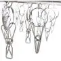 Hltd Clips Drip Hanger Laundry Drying Rack Clothes Hanger Stainless Steel Laundry Clothespins Windproof Pegs Hook for Drying,Socks,Underwear,Clothes,Towels (20 Clip)
