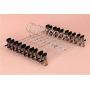 10 x Yonger Underwear Socks Hanger Gloves Drying Rack Clothes Hanger Stainless Steel Hanger Clips/Clothespins for Baby Clothes, Cloth Diapers, Bras, Towel, Hat,Pants, 28.5 X 7cm