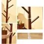 NYDZDM Solid Wood Coat and Hat Rack Stand 8 Hooks Coat Stand Clothes Rack Hanger for Garage Foyer Bedroom Office H 171cm(67.3in) (Color : A)