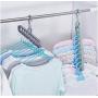 10pcs Random Color Magic Multi-Port Support Circle Clothes Hanger Clothes Drying Rack Multifunction Plastic Clothes Hangers Home Storage Hangers