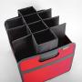 meori Accessory for Classic Medium Foldable Boxes 12 Slots Smoke Grey Grocery Shopping Wine Tasting Bottle Insert M