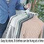 EvaroFly Multipurpose Magic Stretch Folding Hanger, Save Space Storage Clothes Hanger, Household Travel Camping -Pink 53x42x29cm