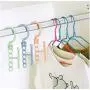 10pcs Random Color Coat Hangers for Clothes Creative Rotating Handle 5-Hole Windproof Hanger Baby Kids Wardrobe Classification Organizer 10pcs Random Color Coat Hangers for Clothes Creative Rotating Handle 5-Hole Windproof Hanger Baby Kids Wardrobe Classification Organizer