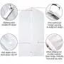 Zilink Clear Garment Bag Dress Bags for Storage 54-inch Dust-Free Coat Bags with Full Length Zipper for Clothes Closet Storage, Set of 6 Zilink Clear Garment Bag Dress Bags for Storage 54-inch Dust-Free Coat Bags with Full Length Zipper for Clothes Closet Storage, Set of 6