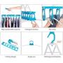 XPXKJ Multi-Functional Collapsible Hangers Space Saving 360 Degree Swivel Hook Strong Durable Clothes Hangers Hold Up-to 50 Lbs (Blue White, 7) XPXKJ Multi-Functional Collapsible Hangers Space Saving 360 Degree Swivel Hook Strong Durable Clothes Hangers Hold Up-to 50 Lbs (Blue White, 7)