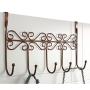 PerriRock 5 Hanger Rack - Decorative Metal Door Hooks Hanger Holder for Home Office Kitchen Use Coat Hook Rack (Brown) PerriRock 5 Hanger Rack - Decorative Metal Door Hooks Hanger Holder for Home Office Kitchen Use Coat Hook Rack (Brown)