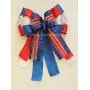 Red White Blue Gift Bow Patriotic Decor Gifts Bow Fourth of July Wreath Bow Independence Day Bow President Day door hanger Bow Veterans Day Military Bow
