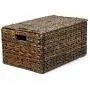 The Lucky Clover Trading Maize Storage Removable Lid Basket, Brown The Lucky Clover Trading Maize Storage Removable Lid Basket, Brown