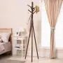 Coat Rack Floor-Standing Bedroom Solid Wood Simple Clothes Rack Multifunctional Hanger Wall Hanger Wood Color Haiming (Color : Brown) Coat Rack Floor-Standing Bedroom Solid Wood Simple Clothes Rack Multifunctional Hanger Wall Hanger Wood Color Haiming (Color : Brown)