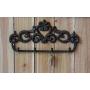 Comfify Decorative Cast Iron Wall Hook Rack - Vintage Design Hanger with 4 Hooks - for Coats, Hats, Keys, Towels, Clothes, Aprons etc |Wall Mounted - 12.25 x 5.75- with Screws and Anchors