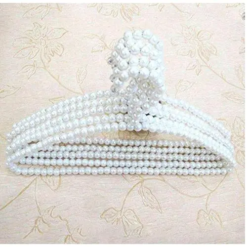 10pcs Pearl Meniscus Adult Clothes Hanger Abs Plastic Rack Clothing Store Display Racks Decoration