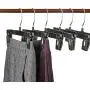 HOUSE DAY Pants Hangers - Pinch Grip Hangers 12" 50pcs Black Hangers with Polished Swivel Hooks and Pant Clips - Skirt Hangers#1 HOUSE DAY Pants Hangers - Pinch Grip Hangers 12" 50pcs Black Hangers with Polished Swivel Hooks and Pant Clips - Skirt Hangers#1
