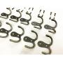 20 Pieces Double Prong Robe Hook Rustic Hooks Retro Cloth Hanger with 40 Pieces Screws, Bronze Color 20 Pieces Double Prong Robe Hook Rustic Hooks Retro Cloth Hanger with 40 Pieces Screws, Bronze Color