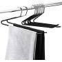 Pant Hangers 10 Packs, Royalhanger Metal Open Ended Hangers Skirt Hanger Strong Durable Space Saving Jeans Trouser Hangers with Non Slip Rubber Coating