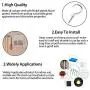 150Pcs Screw-in Cup Hooks Kit, Ceiling Hooks Screw-in Wall Hooks Plant Hooks Kitchen Hooks,Cup Hooks in 7 Size for Hanging Indoor & Outdoor Use-(1/2 '', 5/8'', 3/4 '', 7/8'', 1 , 1-1 / 4 '', 1-1 / 2'') 150Pcs Screw-in Cup Hooks Kit, Ceiling Hooks Screw-in Wall Hooks Plant Hooks Kitchen Hooks,Cup Hooks in 7 Size for Hanging Indoor & Outdoor Use-(1/2 '', 5/8'', 3/4 '', 7/8'', 1 , 1-1 / 4 '', 1-1 / 2'')