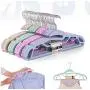 10pcs Random Color Adult Multifunctional Plastic Clothes Hangers Household Dress Storage Closet Organizer Hanging 10pcs Random Color Adult Multifunctional Plastic Clothes Hangers Household Dress Storage Closet Organizer Hanging