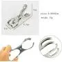 Kingwa Stainless Steel Clothespin Clip, 8.5cm Clamping Powerful an-ti Wind Mounts for Hanger,Heavy Duty Clothes, Quilt Towel, Pants,Pool Cover,Car Cover,Raincoat (8.5cm 24pcs)