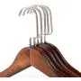 High-grade Solid Gugertree Wooden Wide Shoulder Coat Hanger, Retro Wood Clothes Hangers, Natural Finish & Pearl Nickel Polished Hook, 5-pack (32 x 1.2cm) High-grade Solid Gugertree Wooden Wide Shoulder Coat Hanger, Retro Wood Clothes Hangers, Natural Finish & Pearl Nickel Polished Hook, 5-pack (32 x 1.2cm)