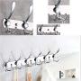 Dosens Wall Mount Coat Hook Chrome Finish Coat Robe Hat Clothes Hanger Towel Rack 2 Pack