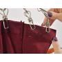 Home-X Drip-Dry Stainless Steel Clothes Drying Hanger, Laundry Clothesline, 8 Built-in Clothespins, Heavy-Duty Clothes Hangers, Dry Socks Towels Bras Baby Clothes, Gloves-16”x4”