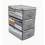 MOLOVA Foldable Closet Organizer Clothing Storage Bag Boxes with Clear Window, Waterproof Durable Fabric, Idea for Clothes, Blankets, Comforters, Bedding Storage Bag Organizers,3 Pack,35L,Gray MOLOVA Foldable Closet Organizer Clothing Storage Bag Boxes with Clear Window, Waterproof Durable Fabric, Idea for Clothes, Blankets, Comforters, Bedding Storage Bag Organizers,3 Pack,35L,Gray
