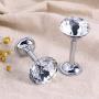 LIOOBO 4Pcs Diamond Wall Hook Wall Mounted Hanger Hooks for Coat hat Clothes