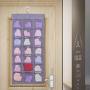 KEEPJOY Underwear Organizer Double Sided Hanging Saving Storage Hanger with 35 Pockets for Bra Stockings Socks Underwear Closet Hanging Organizer(Gray)