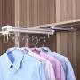 Pull Out Closet Clothes Hanger Rod Aluminum Clothing Damped Sliding Rail Extendable Organizer Rack for Wardrobe-14inch,18inch (Size : 121235.8cm) Pull Out Closet Clothes Hanger Rod Aluminum Clothing Damped Sliding Rail Extendable Organizer Rack for Wardrobe-14inch,18inch (Size : 121235.8cm)