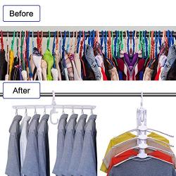 Moyeno 8 in 1 Hangers Space Saving Hangers Hanger Hanger Clothes Hangers Space Saving Pants Hangers Adjustable Hangers Space Saving Foldable Hangers Skirt Hangers Space-Saving Hangers