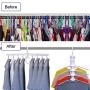 Moyeno 8 in 1 Hangers Space Saving Hangers Hanger Hanger Clothes Hangers Space Saving Pants Hangers Adjustable Hangers Space Saving Foldable Hangers Skirt Hangers Space-Saving Hangers