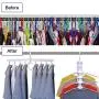 Moyeno 8 in 1 Hangers Space Saving Hangers Hanger Hanger Clothes Hangers Space Saving Pants Hangers Adjustable Hangers Space Saving Foldable Hangers Skirt Hangers Space-Saving Hangers